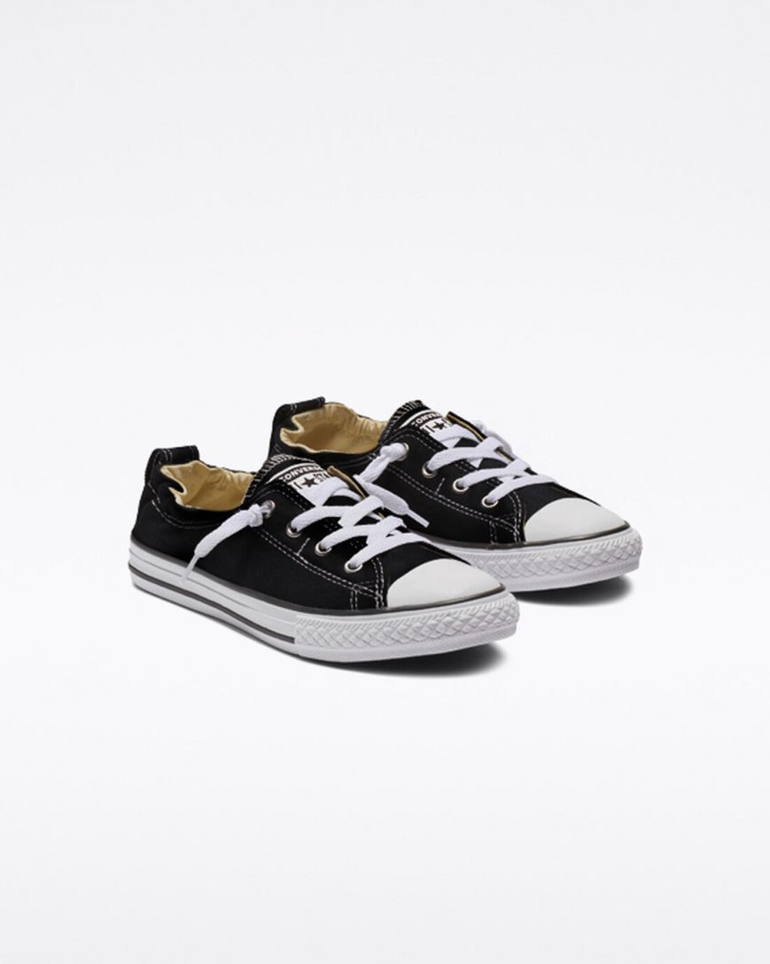 Slip On Tenisky Converse Chuck Taylor All Star Shoreline Dievcenske Čierne | SK SCAMX9